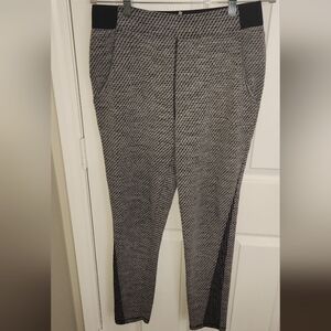 FREE PEOPLE  Black and Gray Patterned Pants